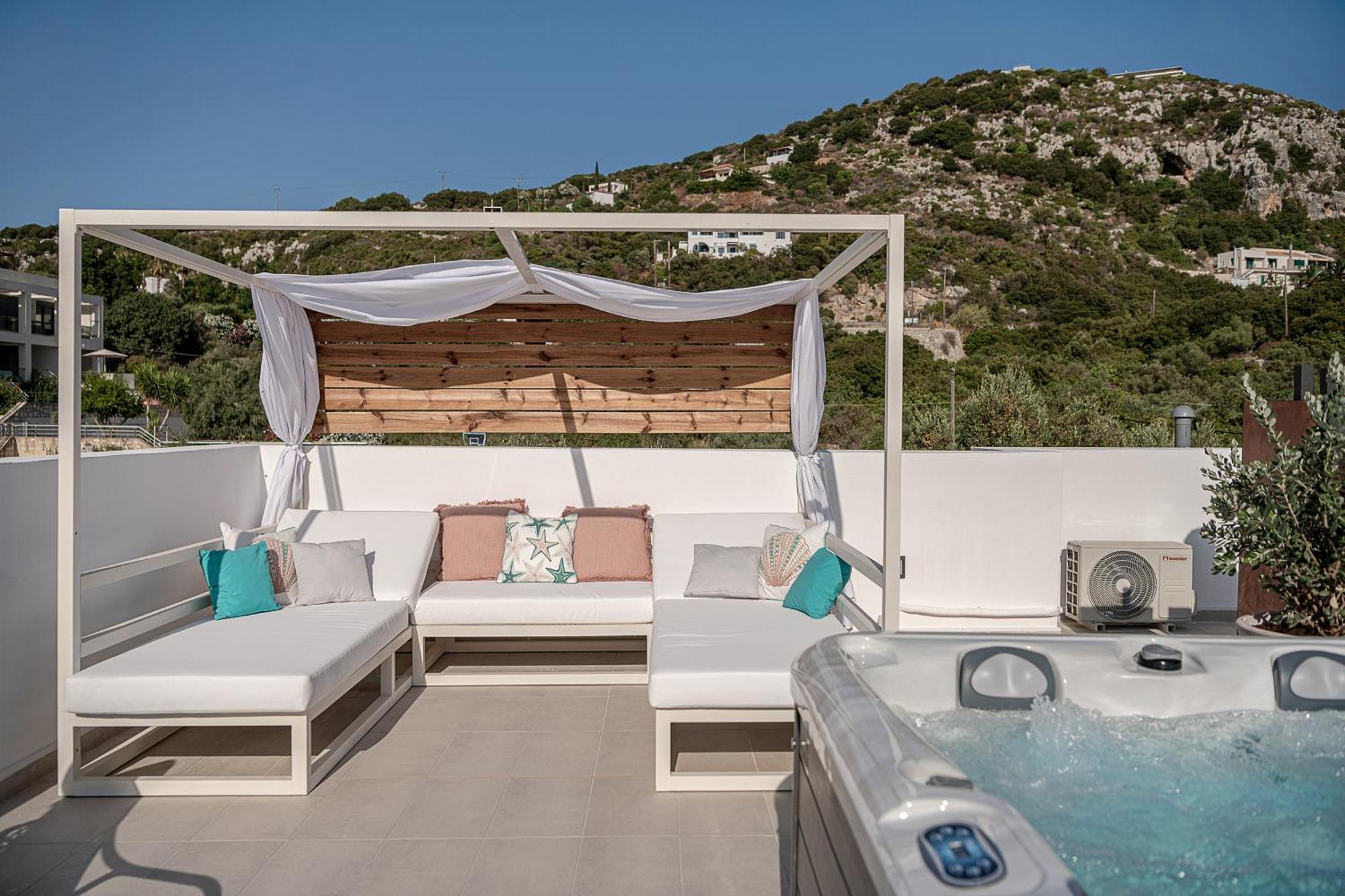 Avrilia Seaside Villa Heated Pool Almirida Exterior foto